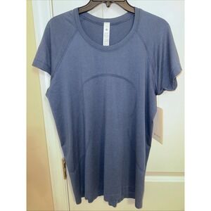 New Lululemon Size 14 Blue Swiftly Tech Short Sleeve 2.0 Shirt